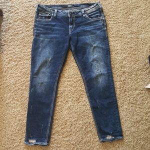 Silver Jeans Co. Distressed Sam (boyfriend fit)